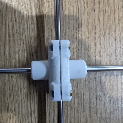 Khớp nối hai thanh tuyến tính 6mm vuông góc