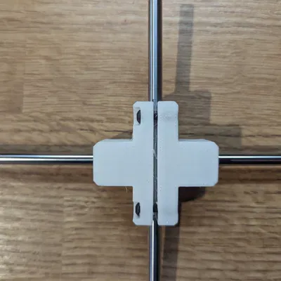 Khớp nối hai thanh tuyến tính 6mm vuông góc