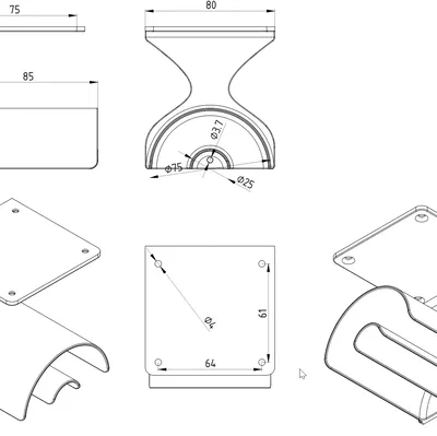 Giá Đỡ Cuộn Băng Keo Gắn Trên