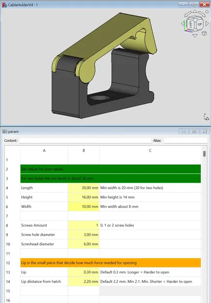 Giá Đỡ Cáp Dạng Tham Số (Free Cad) - Image 1