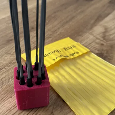 Hộp Đựng Dũa Kim Gridfinity (Dọc)