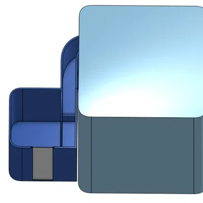 Bộ Chứa Chất Thải Kết Hợp Cho Máy Bambu Lab P1 và X1