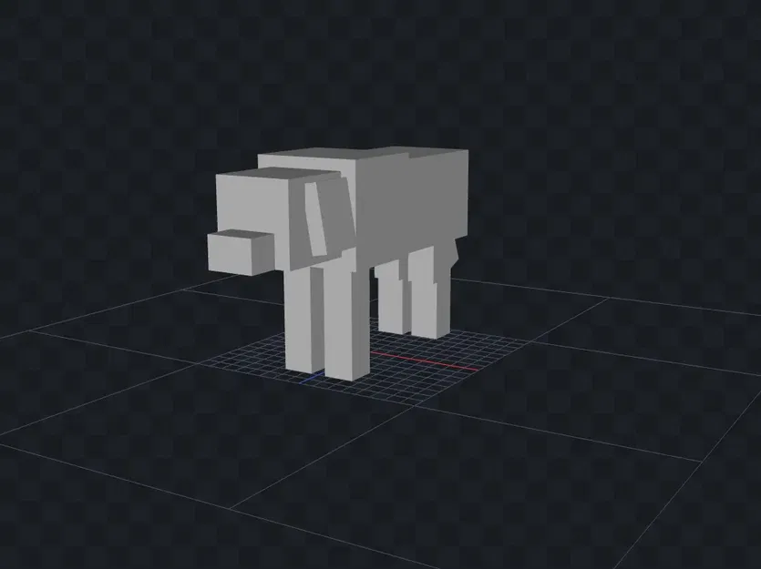 Mô Hình Chó Beagle Phong Cách Minecraft - Image 2