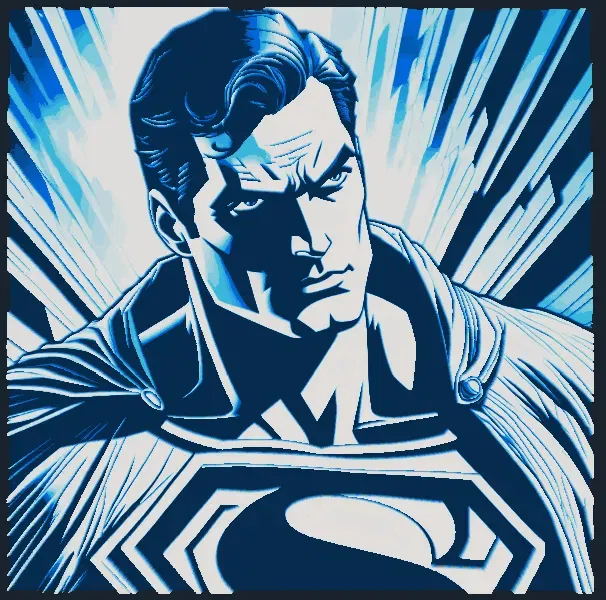 Superman - Tranh Sơn Dầu Bằng Filament - Image 2