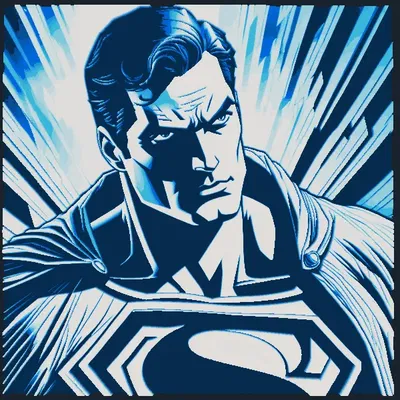 Superman - Tranh Sơn Dầu Bằng Filament