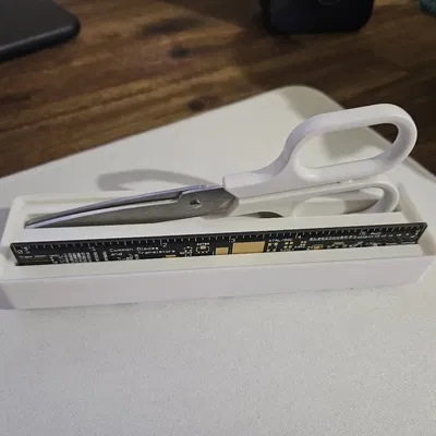 Hộp Đựng Thước Muji & Thước 15cm Chuẩn Gridfinity