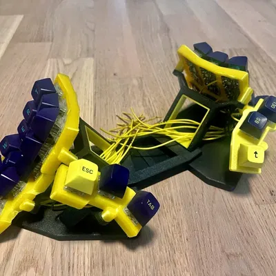 Bàn phím Monoblock Dactyl Manuform Edgerunners Edition