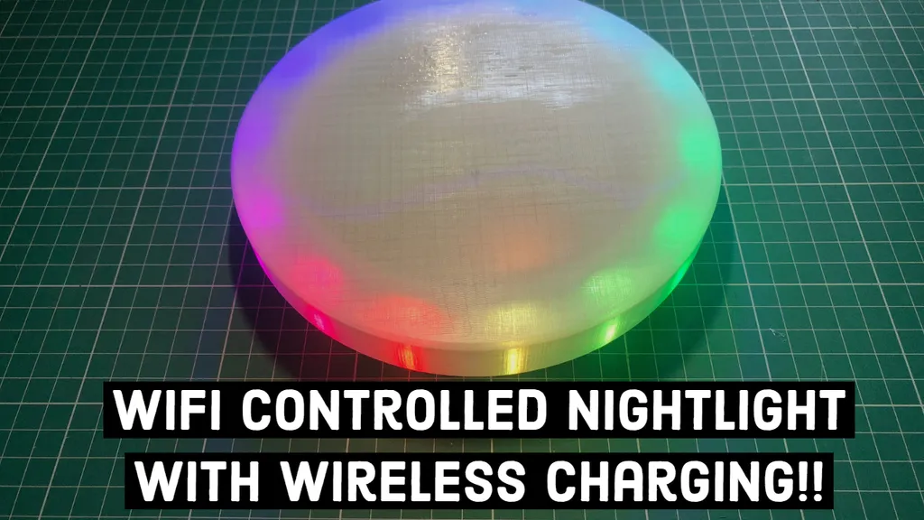 Đèn ngủ điều khiển WiFi kèm sạc không dây!! - Image 1