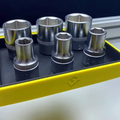 MT-SYSTEM Inlay M: Khay đựng đai ốc 1/2 inch (Halter für Steckschlüssel)