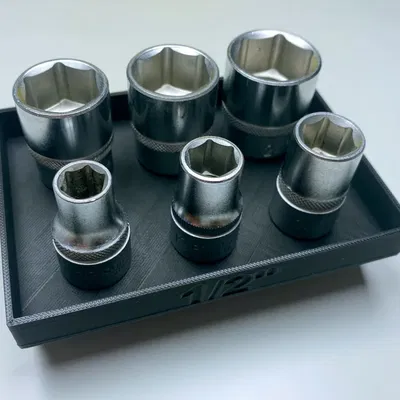 MT-SYSTEM Inlay M: Khay đựng đai ốc 1/2 inch (Halter für Steckschlüssel)