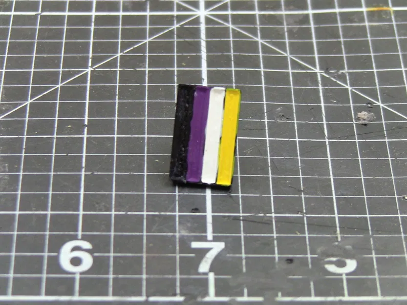 4 bar pride enamel pin - Image 1