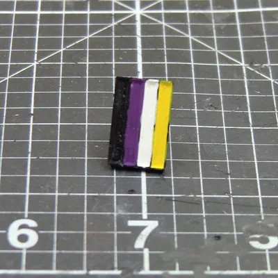 4 bar pride enamel pin