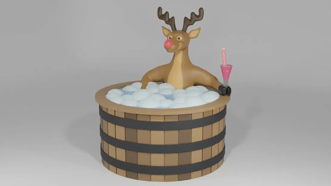 Hot Tub Rudolph - Image 3