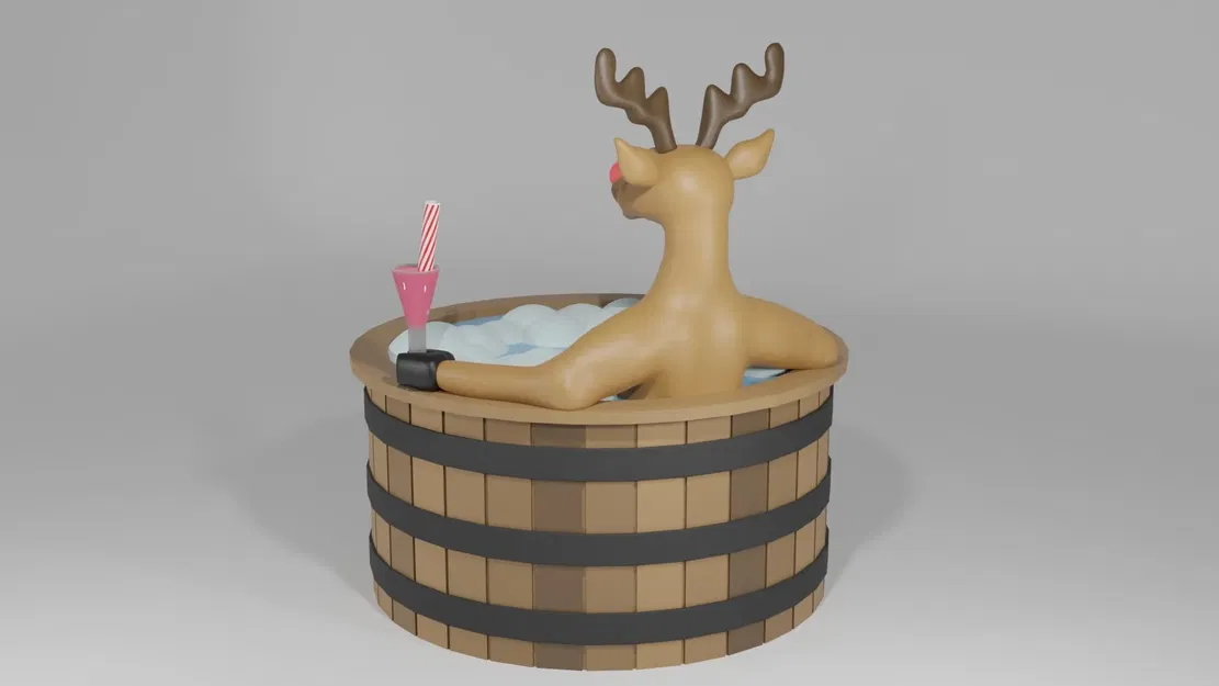 Hot Tub Rudolph - Image 4