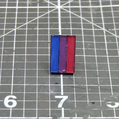 Ghim cài áo 3 sọc cầu vồng