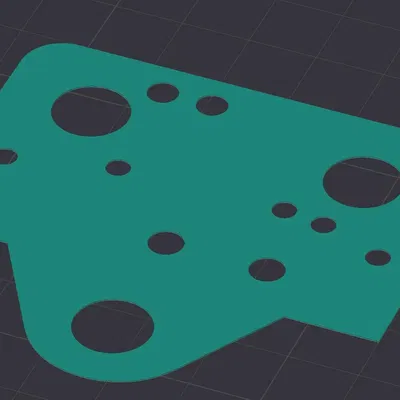 Bản mẫu đế gắn đầu đùn Tronxy XY-2 PRO 2E