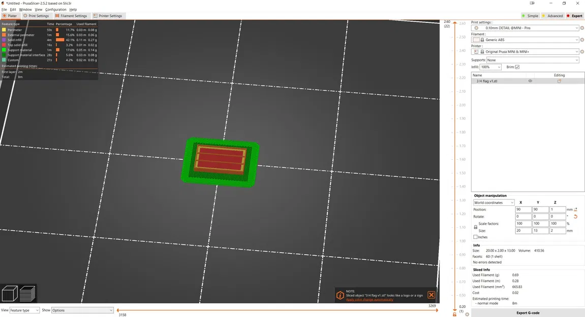 Ghim cài áo 3 sọc cầu vồng - Image 2