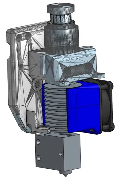 Mount E3D V6 Cho Tronxy XY-2 Direct Drive - Image 1