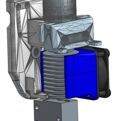 Mount E3D V6 Cho Tronxy XY-2 Direct Drive