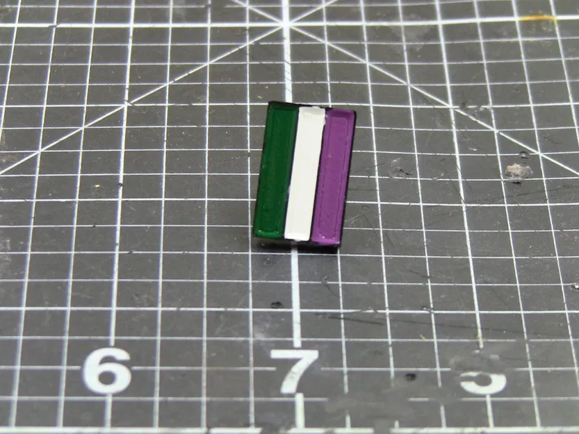 Ghim cài áo 3 sọc cầu vồng - Image 3