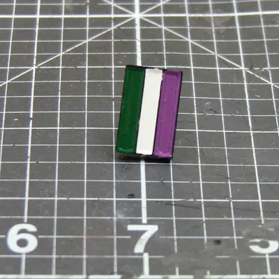 Ghim cài áo 3 sọc cầu vồng