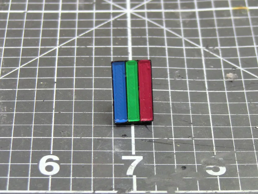 Ghim cài áo 3 sọc cầu vồng - Image 5