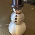Cute Snowman with a Top Hat - Thumbnail 1