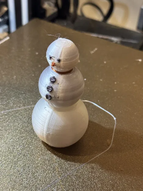 Cute Snowman with a Top Hat - Image 2