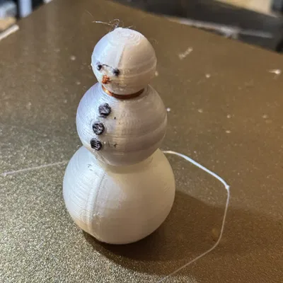 Cute Snowman with a Top Hat