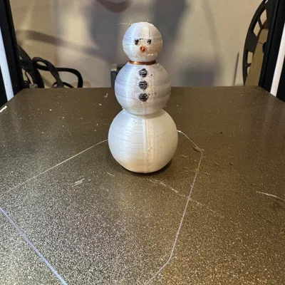 Cute Snowman with a Top Hat