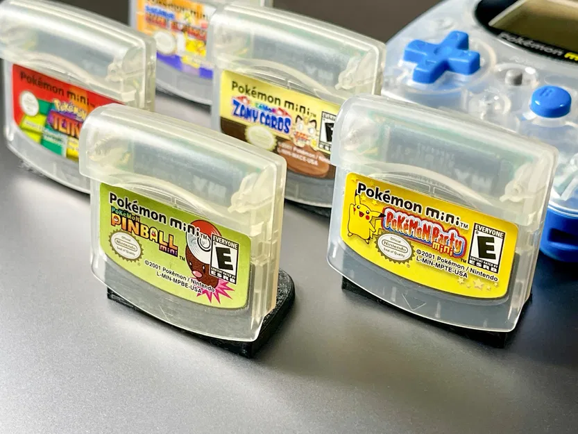 Minimal Pokémon mini Cartridge Display Stand - Image 2