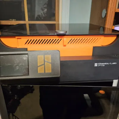 Bambu Lab P1P/P1S Top Glass Riser with mount for WyzeCAM2