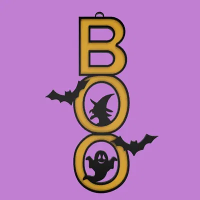 BIỂN CHỮ BOO HALLOWEEN CÙNG PHÙ THỦY VÀ DƠI