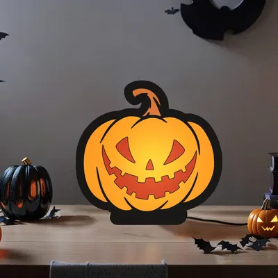 Đèn LED Halloween Bí Ngô LightBox 3D
