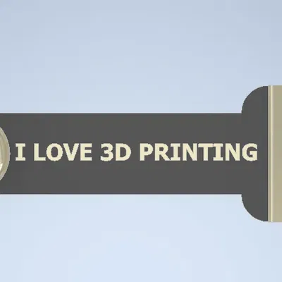 Cái cạp cạp I love 3D Printing