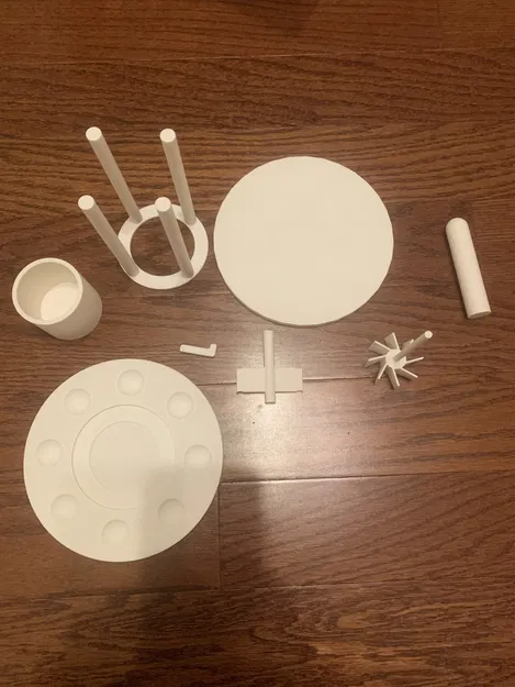 Bảng pha màu có máy khuấy và chân đế - Image 2