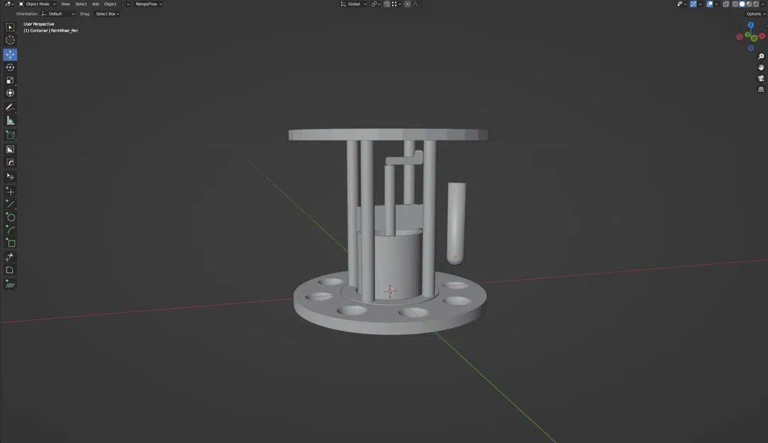 Bảng pha màu có máy khuấy và chân đế - Image 9