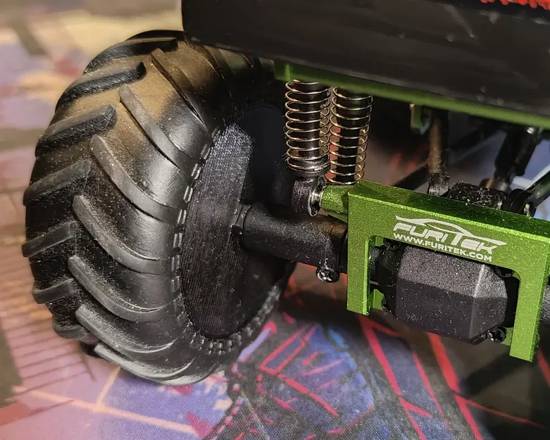 Mâm Bánh Xe Monster Jam Tỉ Lệ 1/24 Có Gắn Đai Ốc Lục Giác 7mm - Image 3