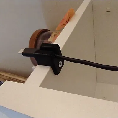 Giá Đỡ Cáp Đơn Dùng Vít Chìm Cho Kệ và Bàn