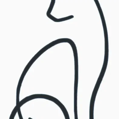 Tranh mèo 2D