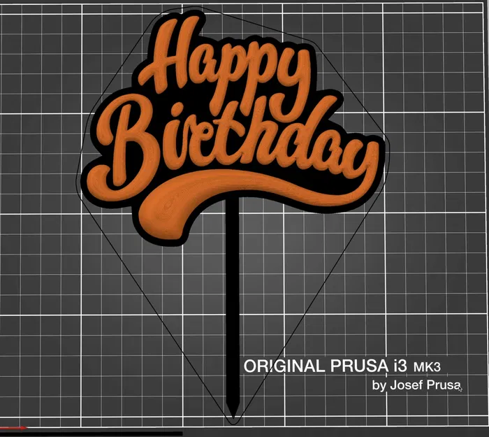 Chân Nến/Đế Cắm Bánh "Chúc Mừng Sinh Nhật" - Image 2