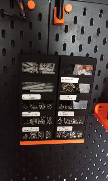 Window Devider Bin with Glass Insert Gridfinity | 1, 2, 3 Spaces | HSW, Skadis - Image 2