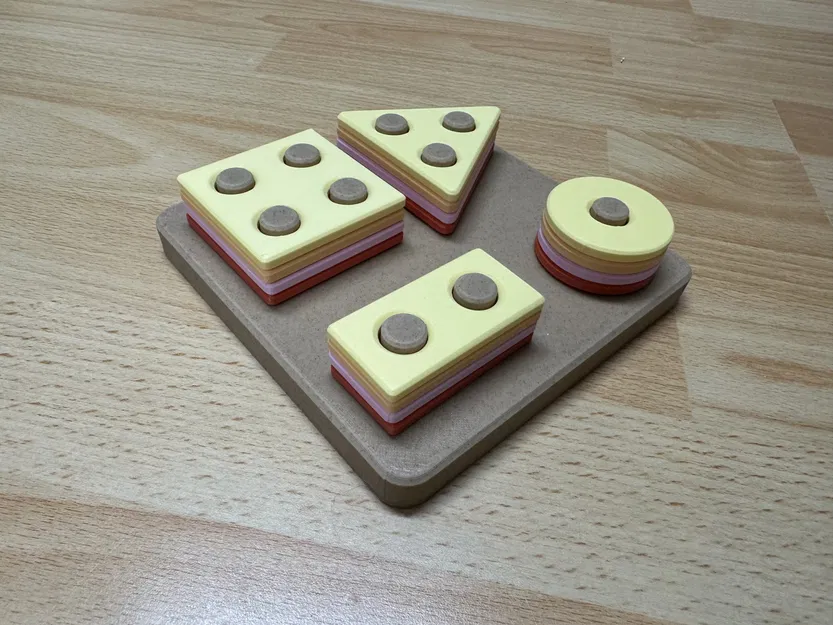 Montessori Sort Shape - Đồ Chơi Phân Loại Hình Học - Image 1