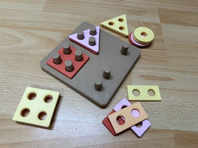 Montessori Sort Shape - Đồ Chơi Phân Loại Hình Học - Image 2