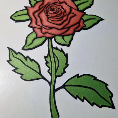 Mẫu Hoa Hồng Dẹt - Rose_flat