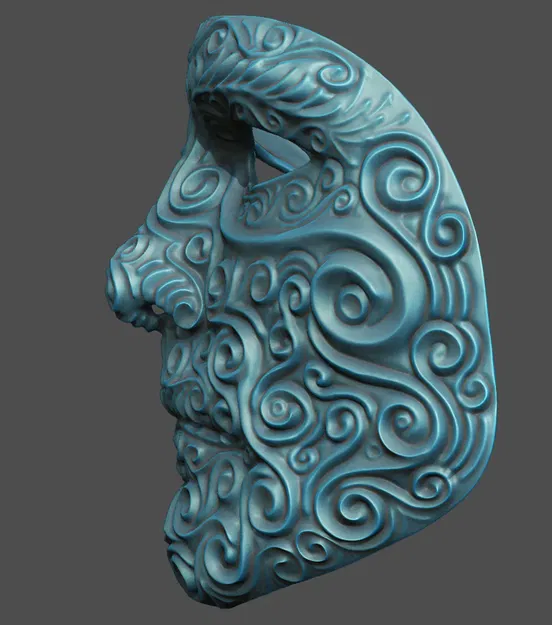 Mặt Nạ Lễ Hội Hoa Văn Cầu Kỳ - Image 4