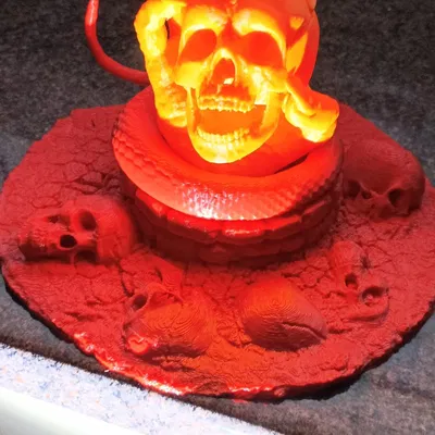 Base for Skull in Hand