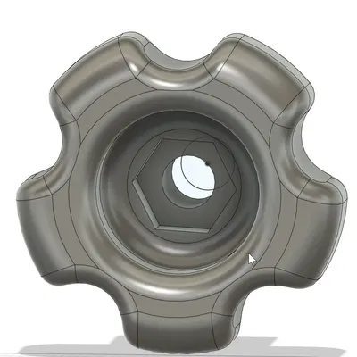 Bánh Xe Vặn Tay Ren 1/4 inch x 20 TPI