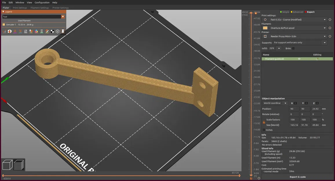 Dẫn Hướng Sợi 30° Cho Prusa Mini - Image 2