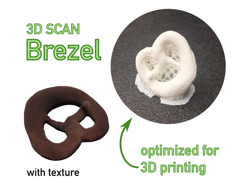 Mô hình 3D Bánh Quy Bayerisch-Schwäbische Brezel - Image 1